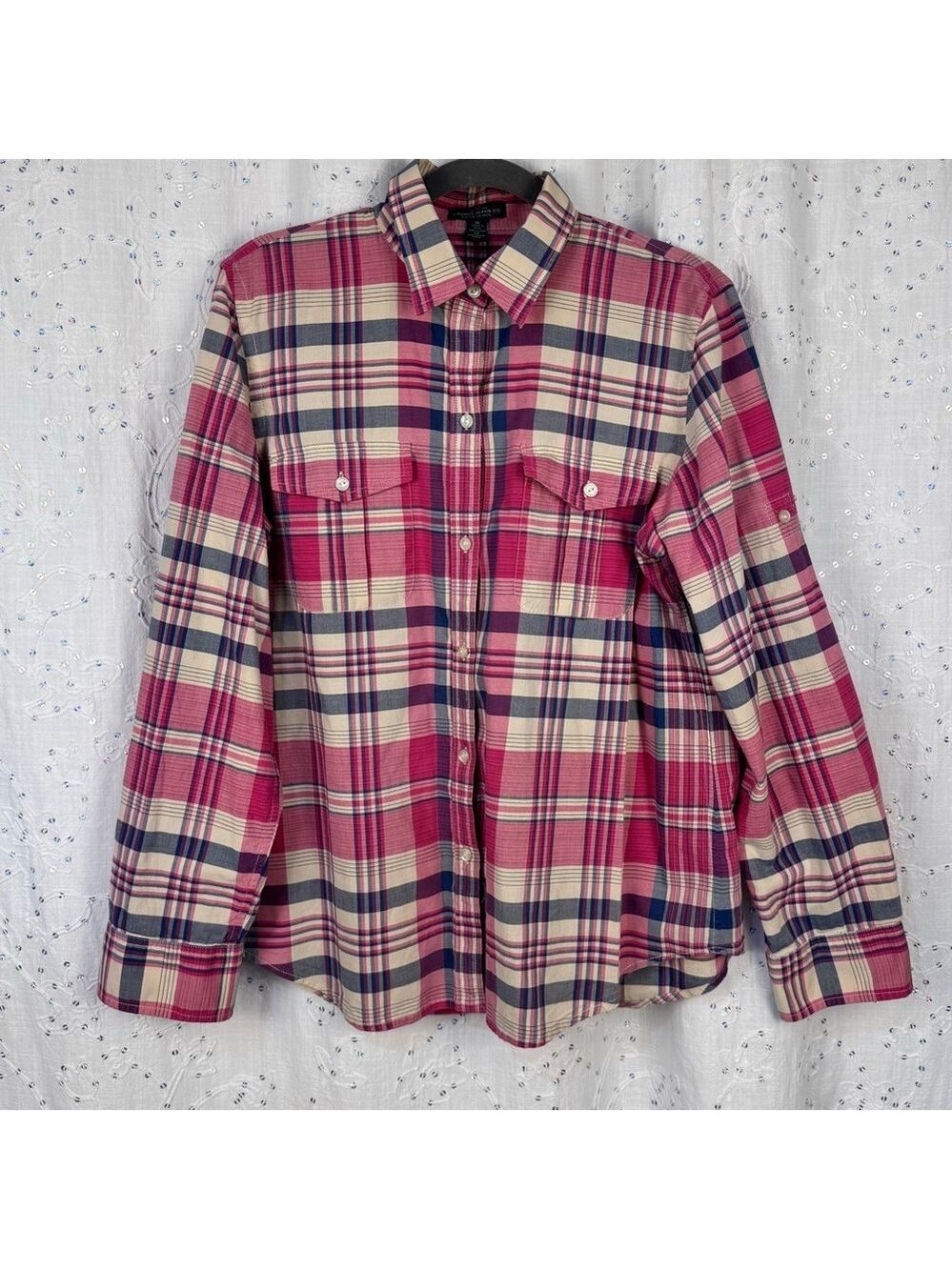 Lauren Jeans Co. Ralph Lauren Women’s Plaid Button-Up Shirt - XL